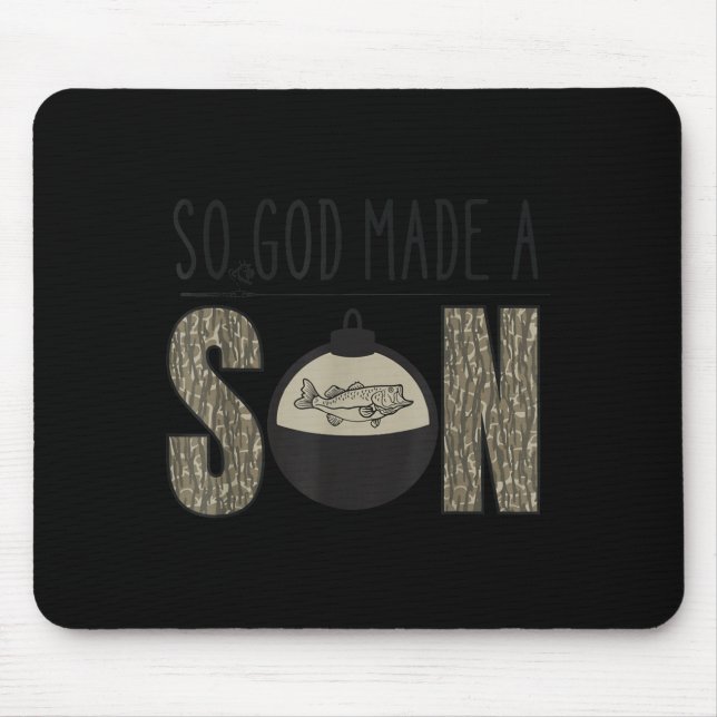 Deer Duck Fish Hunting Season Christian Son Kids B Mouse Mat (Front)