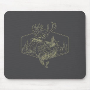 Deer Duck Fishing Hunting Solves Most Of My Proble Mouse Mat