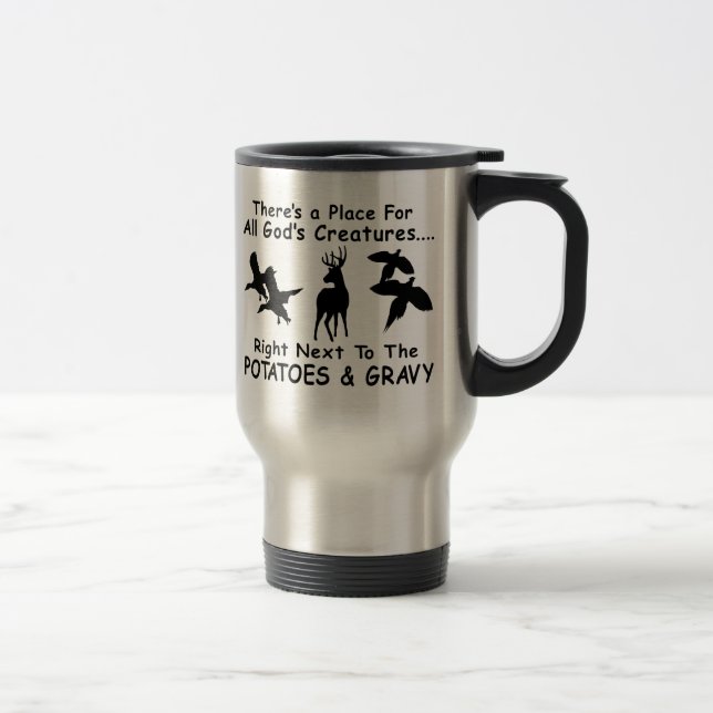 DEER,DUCK & PHEASANT HUNTING TRAVEL MUG (Right)