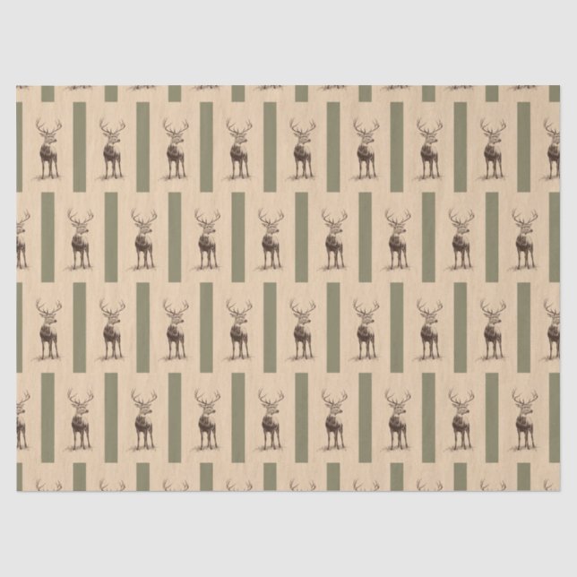Deer fabric tissue paper (Front)
