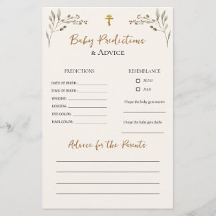 Deer Family Boho Pampas Baby Predictions Advice