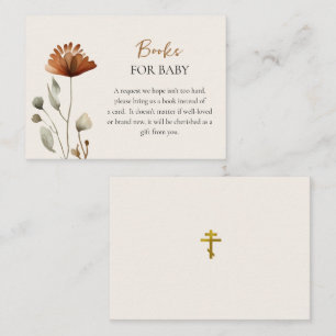 Deer Family Boho Pampas Books for Baby Cards