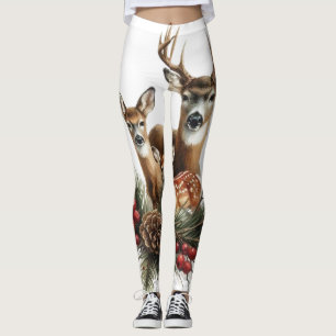 Deer Family Leggings