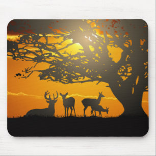 Deer Family Mouse Mat