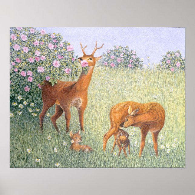 Deer Family Poster (Front)