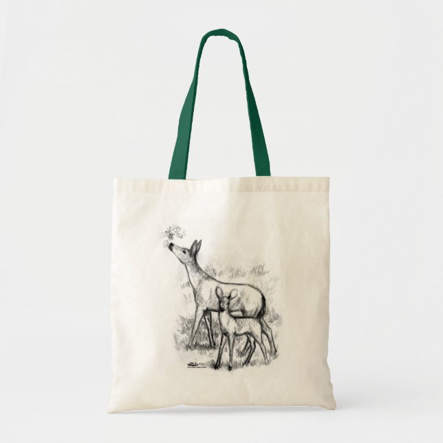 Deer Family Tote Bag (Front)