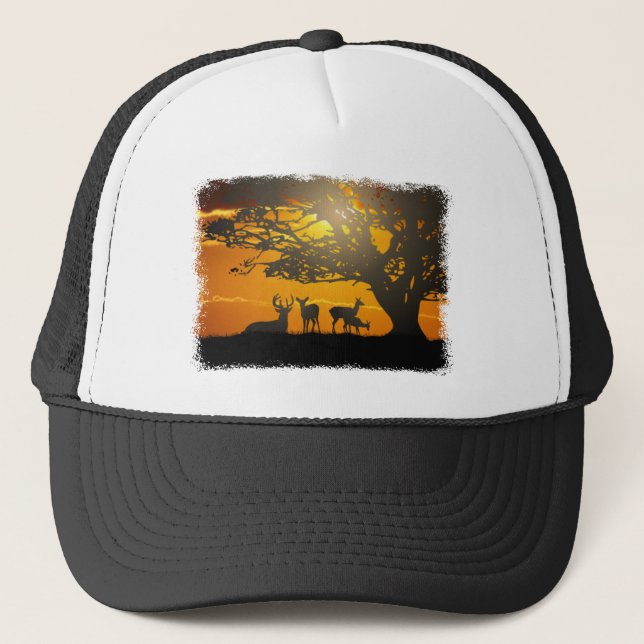 Deer Family Trucker Hat (Front)