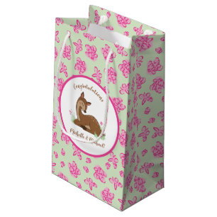 Deer Fawn Baby Shower Woodland Animals Small Gift Bag