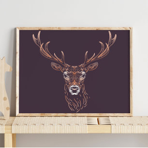 Deer   Forest Animal Deer Wall Print