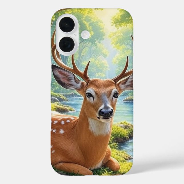 Deer Forest Painting  Case-Mate iPhone Case (Back)