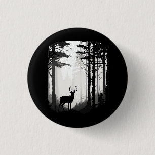 Deer Forest Wildlife 3 Cm Round Badge