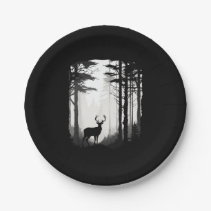Deer Forest Wildlife Paper Plate