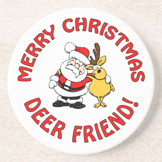 "Deer Friend" coaster (Front)