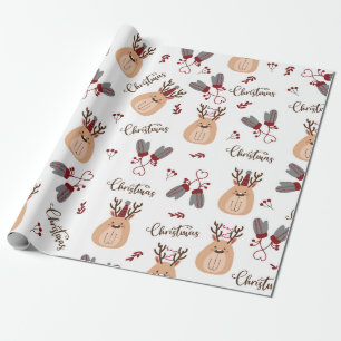 Deer Gifts Christmas Presents Wrapping Paper
