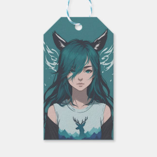 Deer girl Fauna Gift Tags