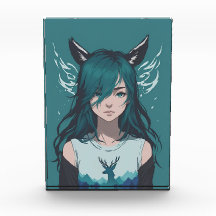 Deer Girl Fauna Mystical Forest Fantasy Photo Bloc