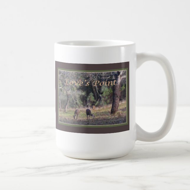 Deer Grazing at Love's Point Coffee Mug (Right)
