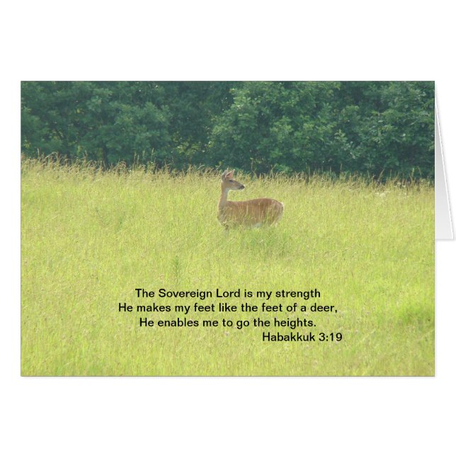 Deer: Habakkuk 3:19 (Front Horizontal)