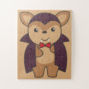 Deer Halloween Cute Devil Vampire Costume Jigsaw P Puzzle