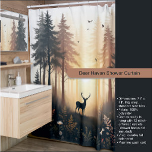 Deer Haven Shower Curtain