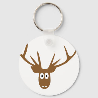 deer head antler key ring