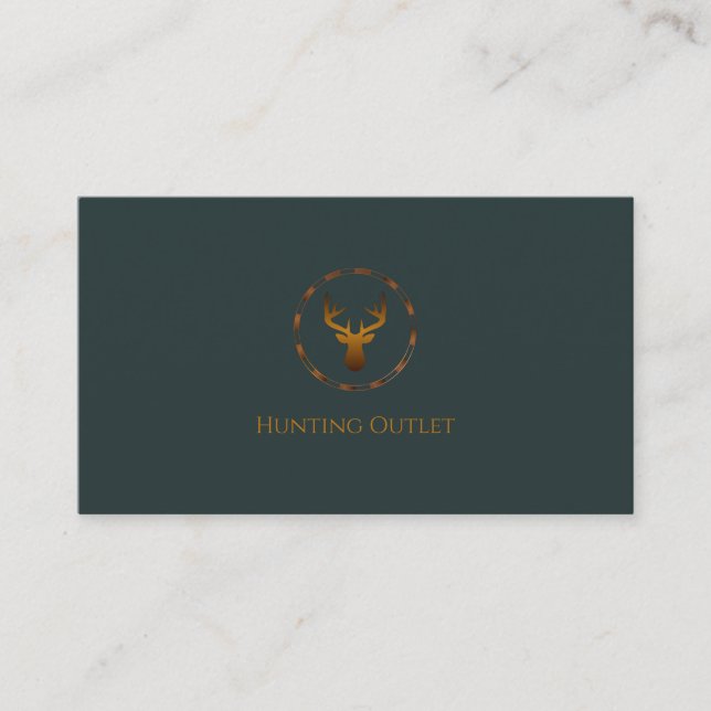 Deer Head Business Card (Front)