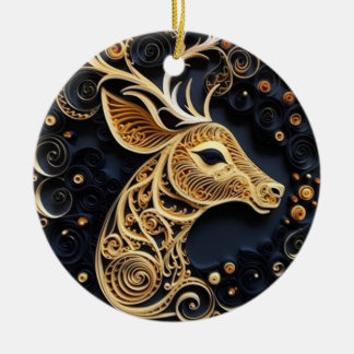 Deer Head Christmas Ornament