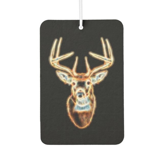 Deer Head digital Energy Spirit Car Air Freshener (Front)