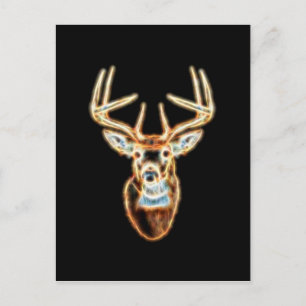 Deer Head Energy Spirit design Postcard