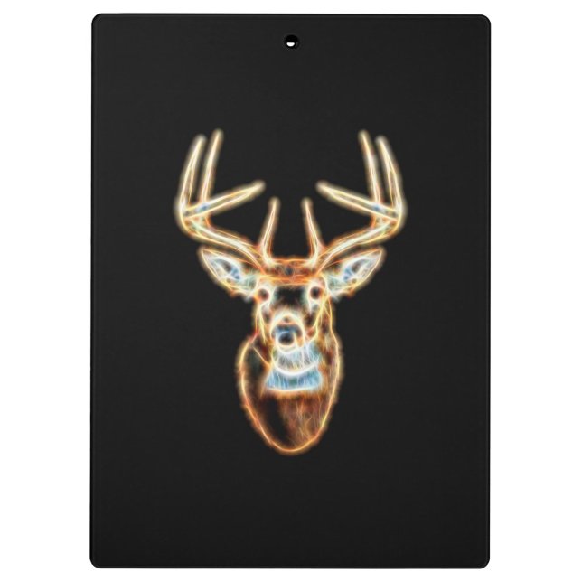 Deer Head Energy Spirit designs Clipboard (Back)