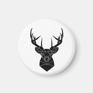 Deer Head Geometric Ai File Deer Silhouette Stag P Magnet