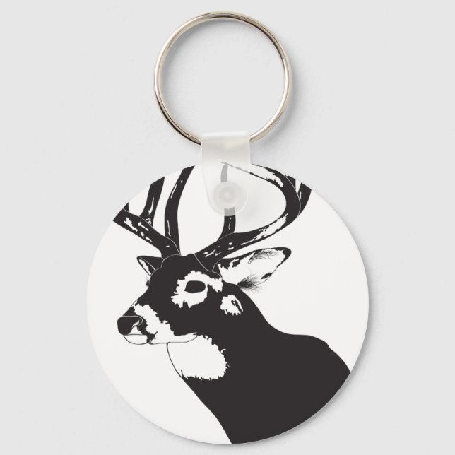 Deer Head Key Ring (Front)