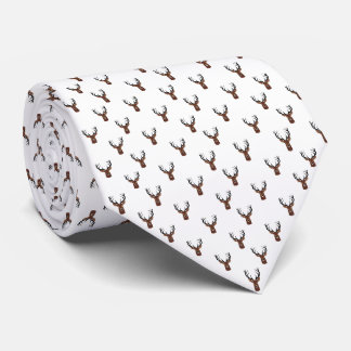 Deer Head Neck Tie