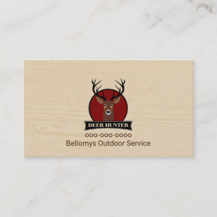 Deer Head Outdoor Service Business Card
