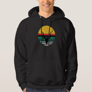 Deer Head Retro Hunting Jungle Impala Safari Kudu  Hoodie