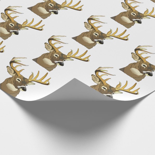 Deer Head Wrapping Paper (Corner)