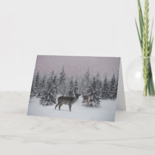 Deer Holiday Card