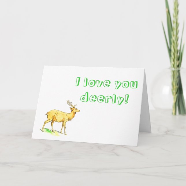 Deer Holiday Card (Front)