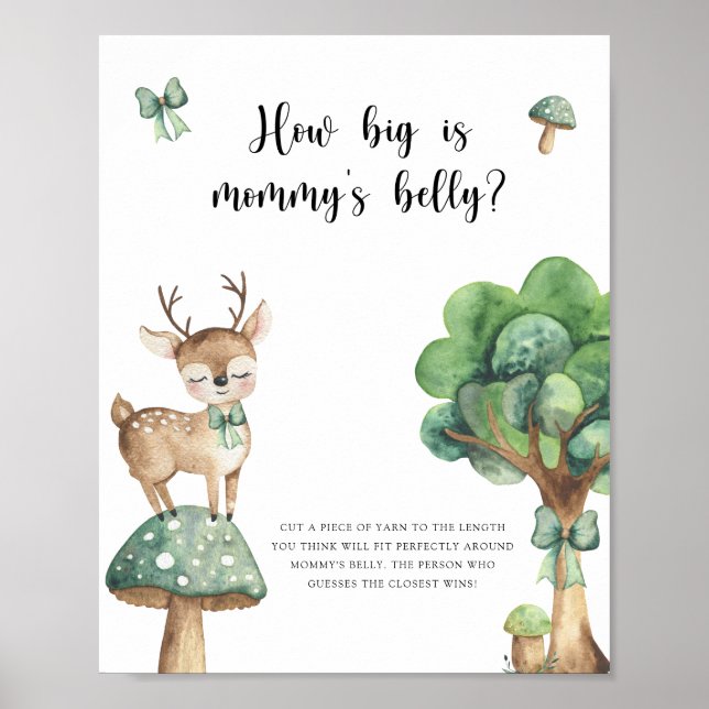 Deer - How big is mummy's belly game Poster (Front)