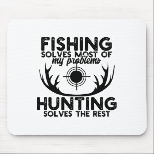 Deer Hunt Funny Fishing And Hunting Mouse Mat
