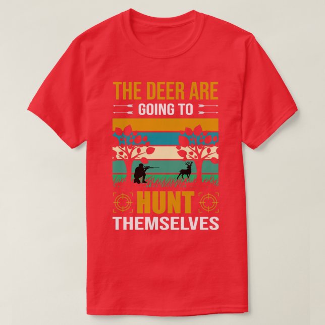 Deer Hunt T Shirt Design (Design Front)
