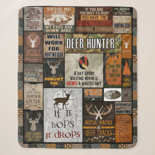 Deer Hunter Blanket Christmas Gift For Hunter,
