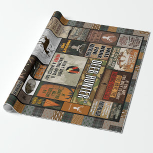 Deer Hunter Blanket Christmas Gift For Hunter Wrapping Paper