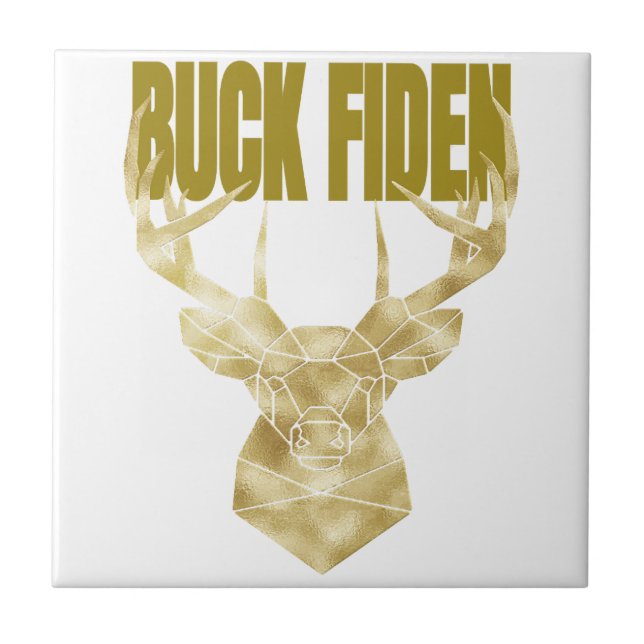 Deer Hunter Buck Fiden Political Anti-BIden Wall H Tile (Front)