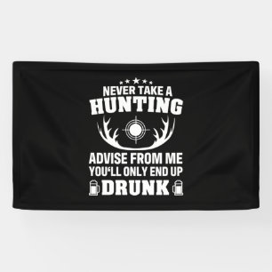 Deer Hunter Drinking Banner