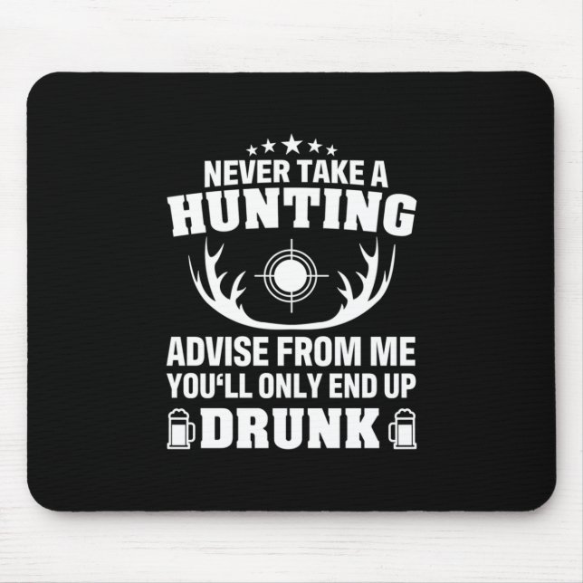 Deer Hunter Drinking Mouse Mat (Front)