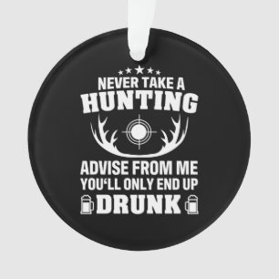 Deer Hunter Drinking Ornament