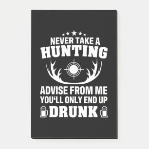 Deer Hunter Drinking Post-it Notes