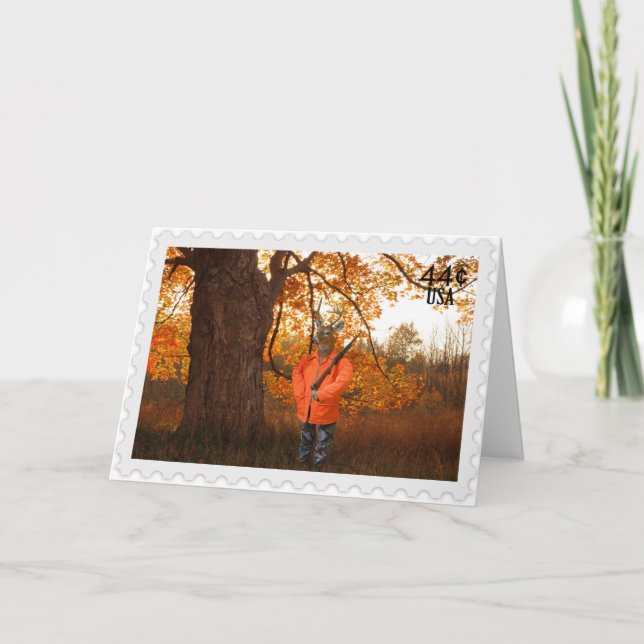 Deer Hunter for birthday Card (Front)