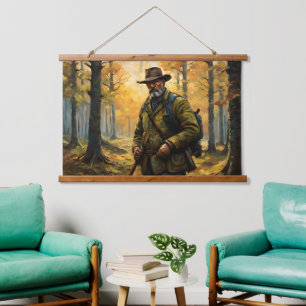 Deer Hunter Hanging Tapestry